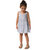 robe fluide légère blanc bleu fille