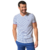 marinière blanc et bleu col v pour homme