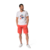 tee-shirt blanc avec imprimé pour homme