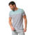 tee-shirt rayé blanc marine vert homme