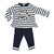 ensemble blanc marine pour bébé fille