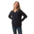 pull col v marine pour femme