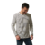 tee-shirt manche longue ecru marine pour homme
