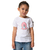 tee-shirt blanc avec imprimé pour fille
