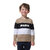 Pull Beige-Marine_Blanc Garçon hublot