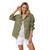 Veste kaki pour femme hublot