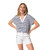 MALWINA femme tee shirt blancmarine hublot mode marine