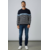 Pull hublot marine/pool/blanc
