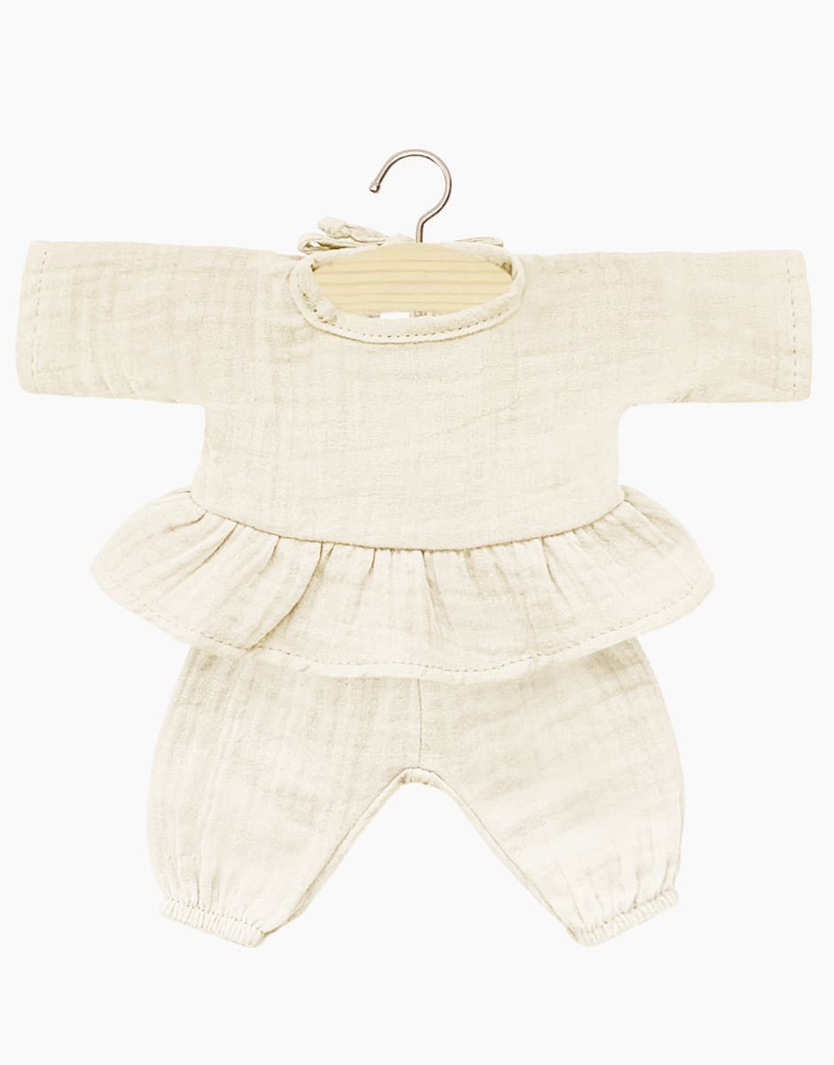 minikane-collection-dressing-vetements-accessoires-meubles-poupees_babies-28cm-ensemble-ophelia-et-pantalon-gaston-en-coton-double-gaze-ecru
