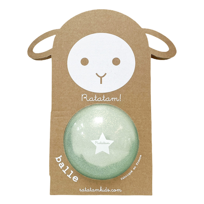 B035-10 BALLON BABY MOUTON BLEU PACKSHOT CARRE