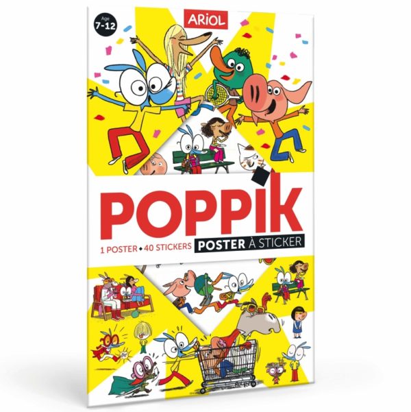 POPPIK-ariol-BD-bayard-poster-stickers-marc-boutavant-600x601