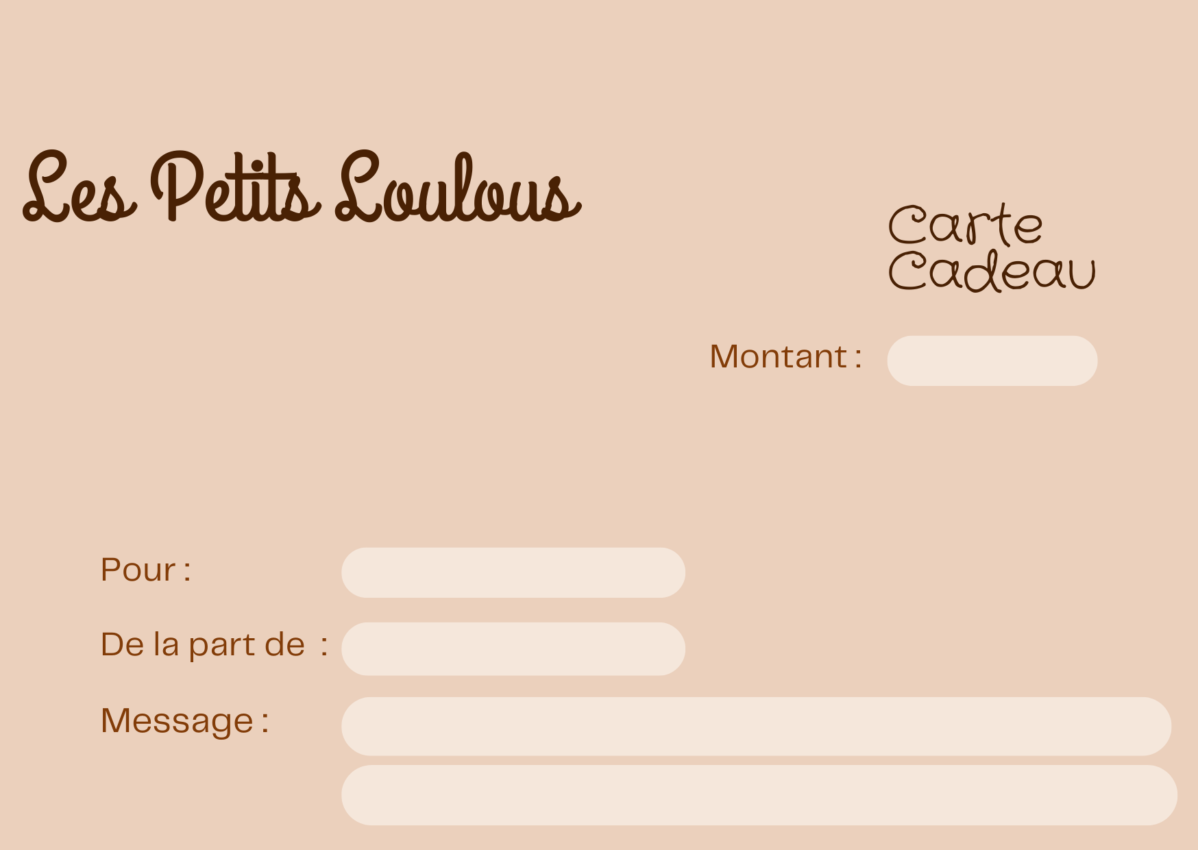 Beige terracotta minimaliste élégant yoga carte cadeau