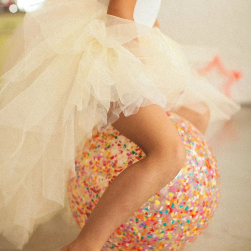 Ballon sauteur confetti