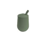[EUSTO001] MINI CUP AVEC PAILLE ET COUVERCLE EZPZ (OLIVE)
