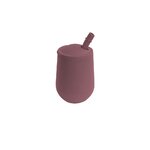 [EUSTM001] MINI CUP AVEC PAILLE ET COUVERCLE EZPZ (MAUVE)