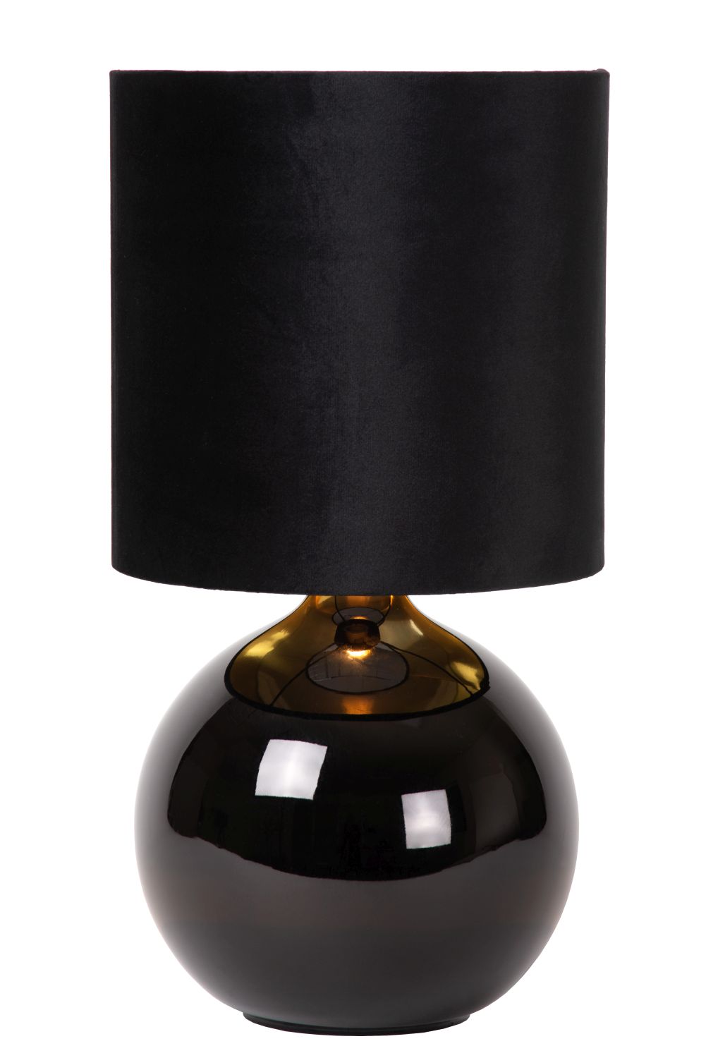 Lucide STIRLING - Lampe de table Rechargeable - Batterie - LED Dim. - 1x3W  2700K - 3 StepDim - Noir