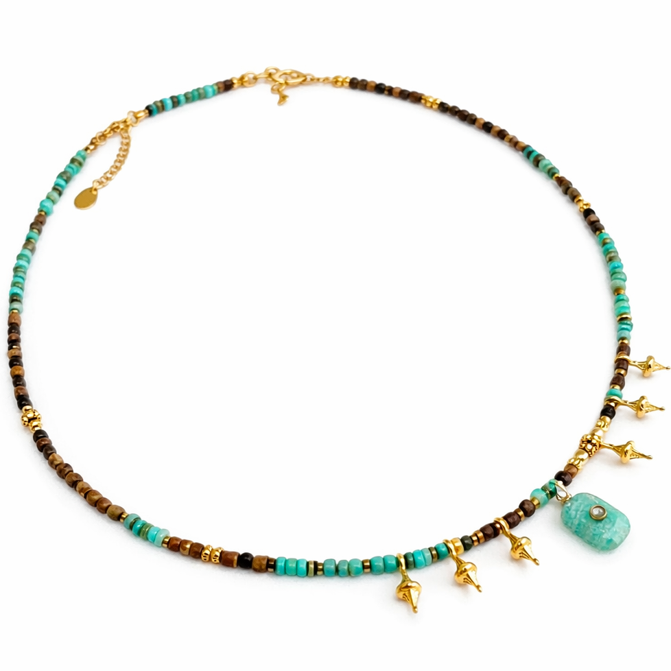 Collier pierres naturelles Maxime Ravage Lisbon