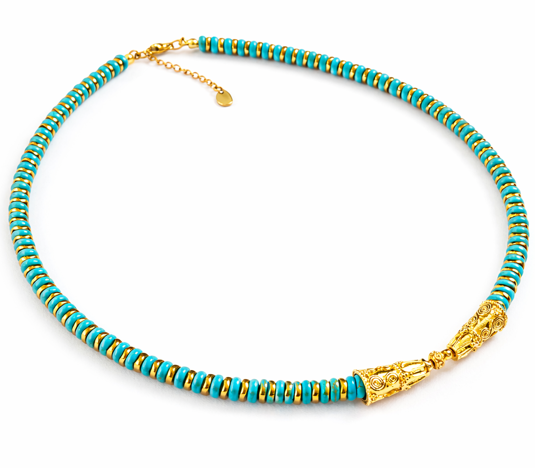 Collier turquoise structuré femme Catanis