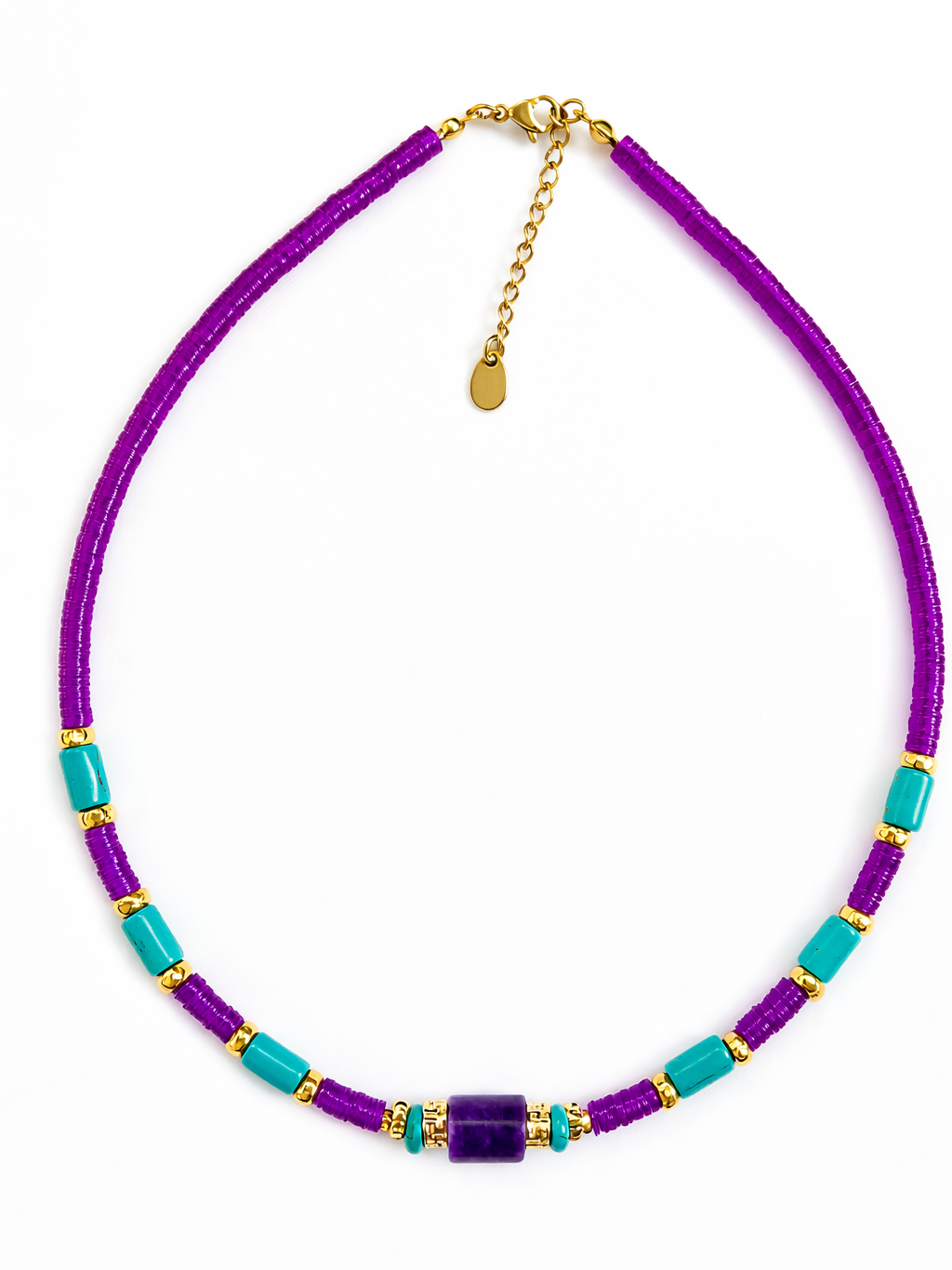 Ras du cou Gloriana charoïte turquoise Ravage