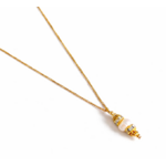 Collier perle doré élégant Servane Ravage Lisbon
