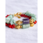 bracelet amazonite jaspe charoite