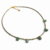 Collier turquoise africaine perles argentées Oslow Ravage Lisbon