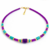 Collier violet et turquoise Gloriana