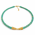 Collier Catanis howlite turquoise et doré Ravage