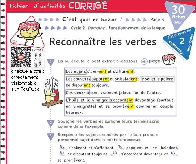Feuilletez le fichier de correction