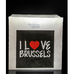 Les Artisans Cirier Bruxellois Bougie Photophores Carrés I love Brussels