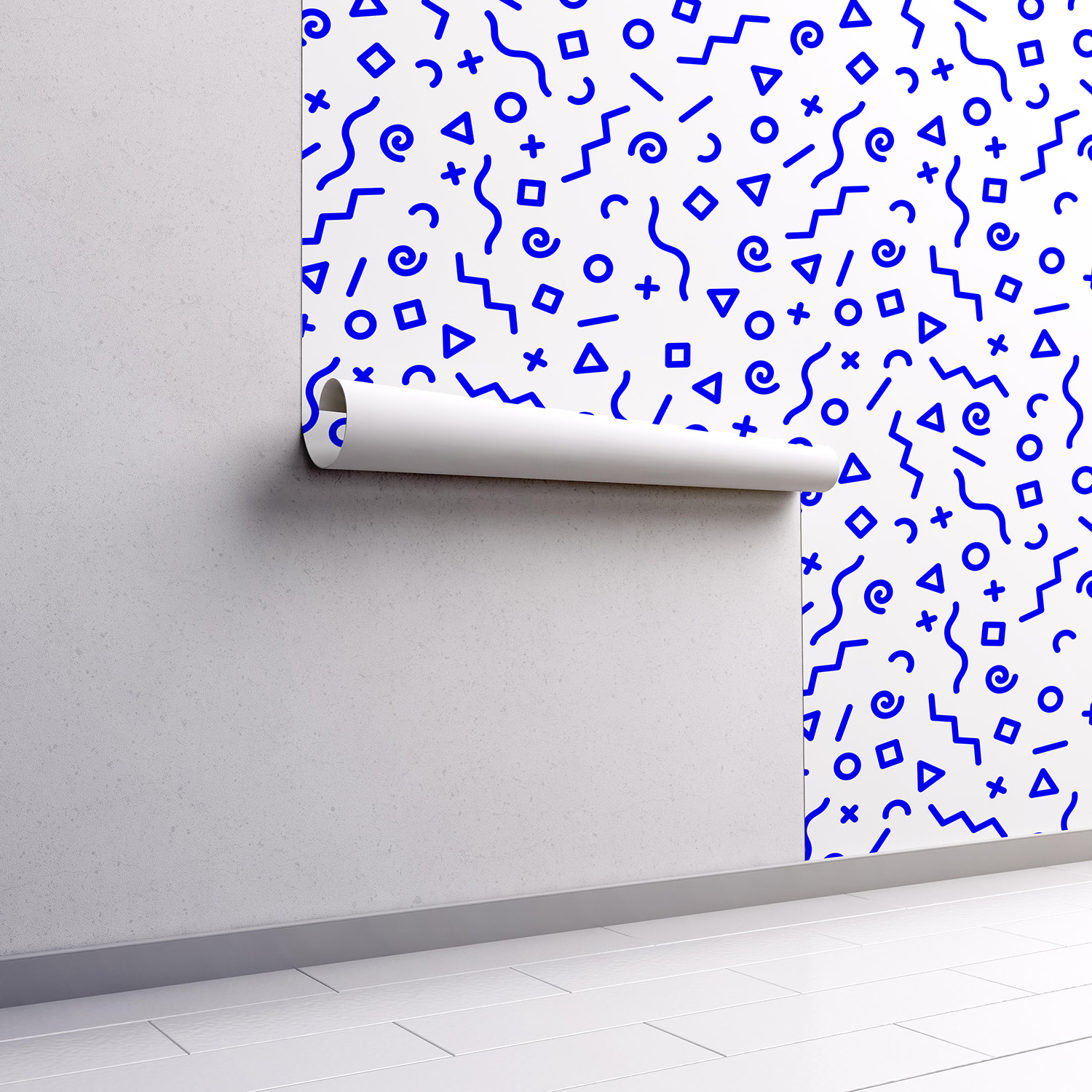 papier-peint-adhesif-confettis-geometriques-bleus