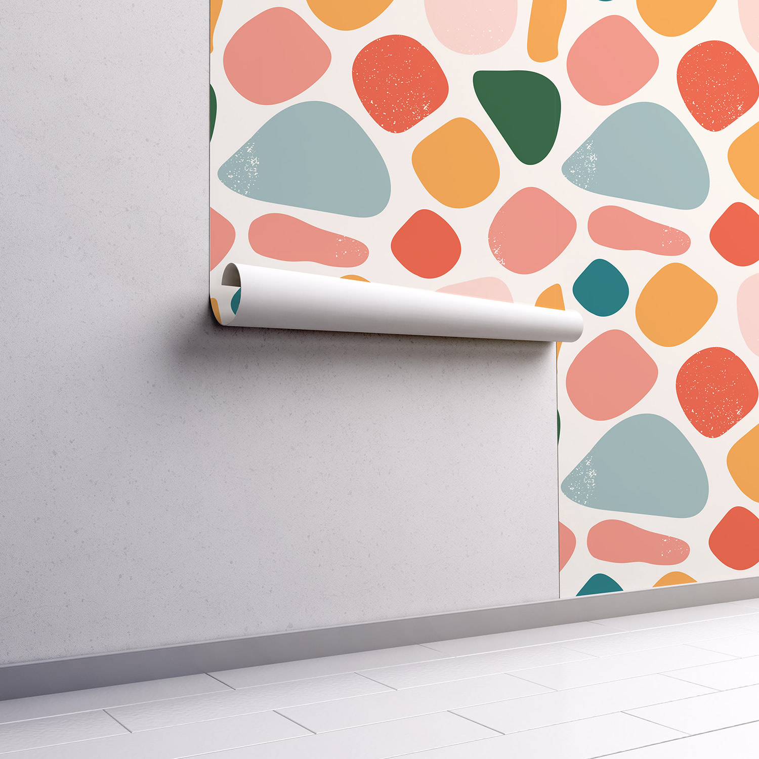 papier-peint-adhesif-formes-galets-multicolores