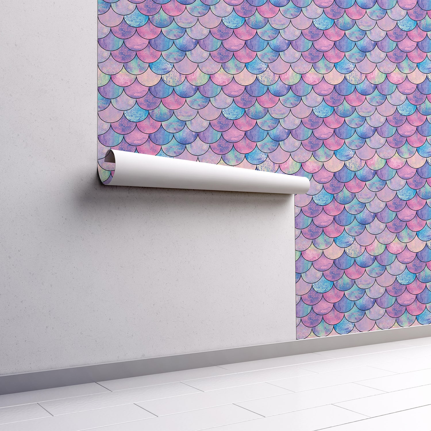 PP62-mur.rouleau-papier-peint-adhesif-decoratif-revetement-vinyle-motifs-ecaille-de-poisson-multicolore-renovation-meuble-mur-min