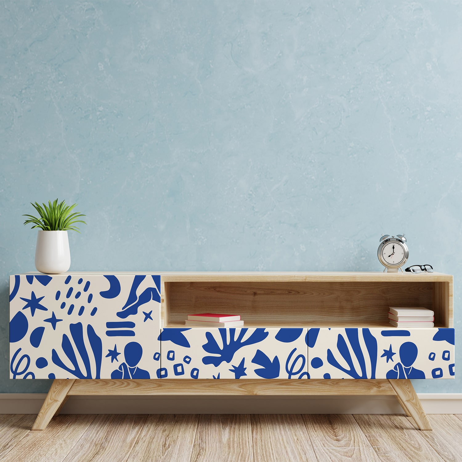 PP98-meuble-papier-peint-adhesif-decoratif-revetement-vinyle-motifs-inspiré-style-Matisse-féminin-renovation-meuble-mur-min