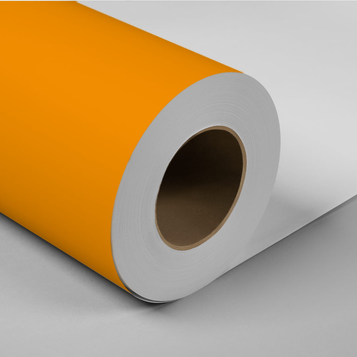 Film adhésif orange mat 123cmx100cm au mètre linéaire - Déco O rouleau