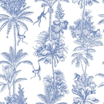 PP19-papier-peint-adhesif-decoratif-revetement-vinyle-motifs-nature-animaux-vintage-jungle-à-l’encre-bleue-renovation-meuble-mur-4