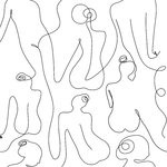PP37-papier-peint-adhesif-decoratif-revetement-vinyle-corps-féminin-dessin-au-fil-de-fer-renovation-meuble-mur-3