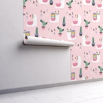 PP84-mur.rouleau-papier-peint-adhesif-decoratif-revetement-vinyle-motifs-lama-multicolore-renovation-meuble-mur-min