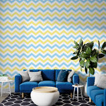 papier-peint-sans-colle-canard-bleu-jaune-originale-motifs