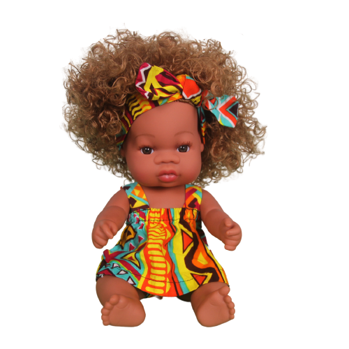 Poupée métisse cheveux longs blonds bouclés LOLA Ndewo