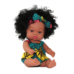 Poupee Metisse Aux Cheveux Noirs Et Boucles Loise Akwaba