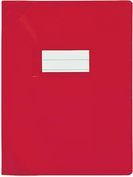 protège cahier 24x32 rouge