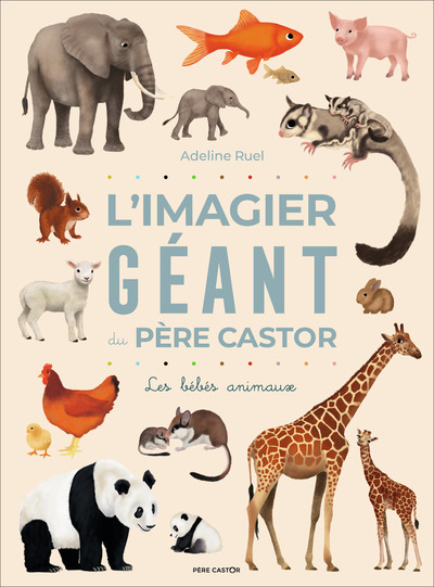imagier géant du père castor - bébés animaux