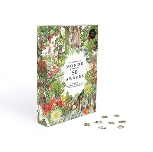 puzzle tour du monde en 50 arbres