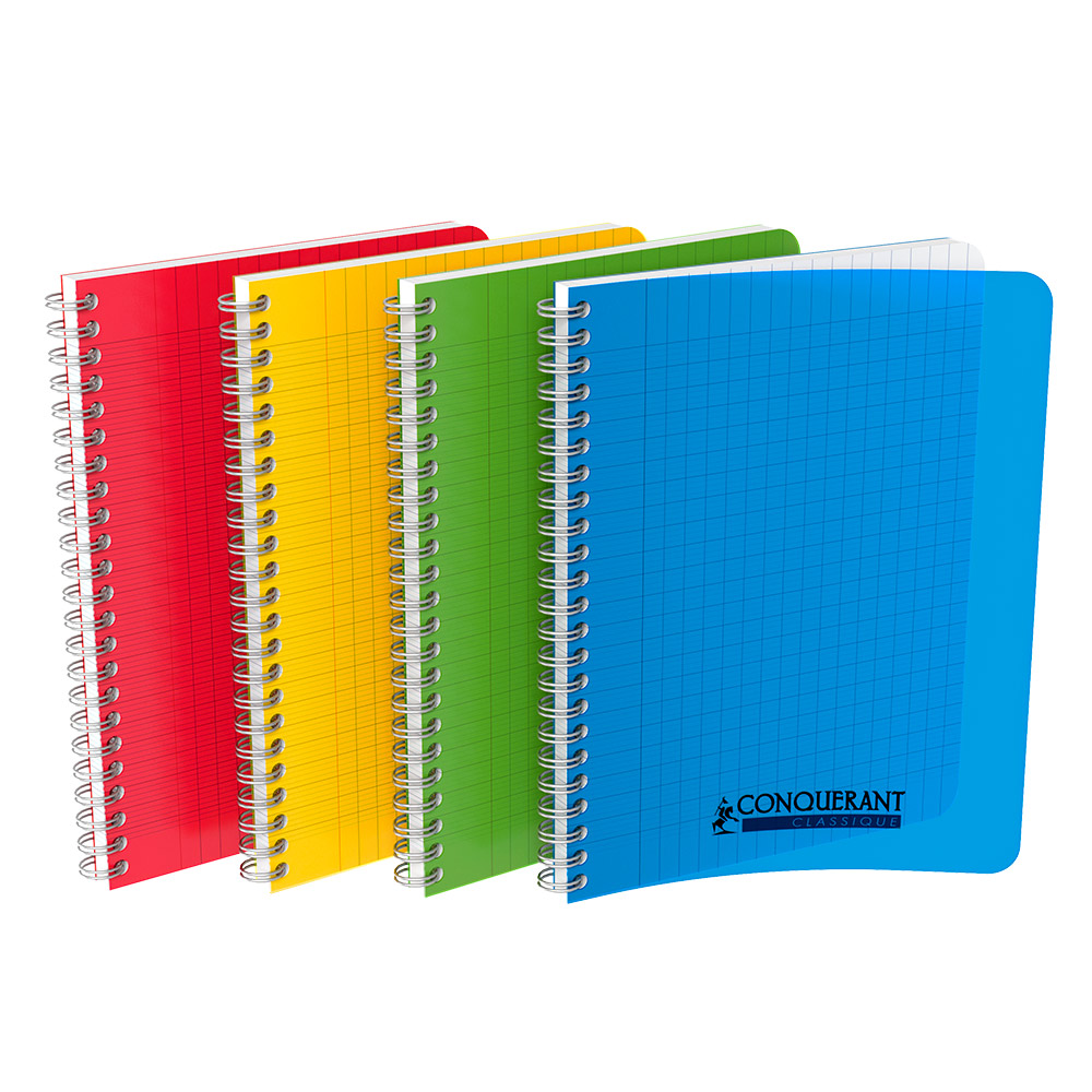 cahier 17x22 à spirales seyes