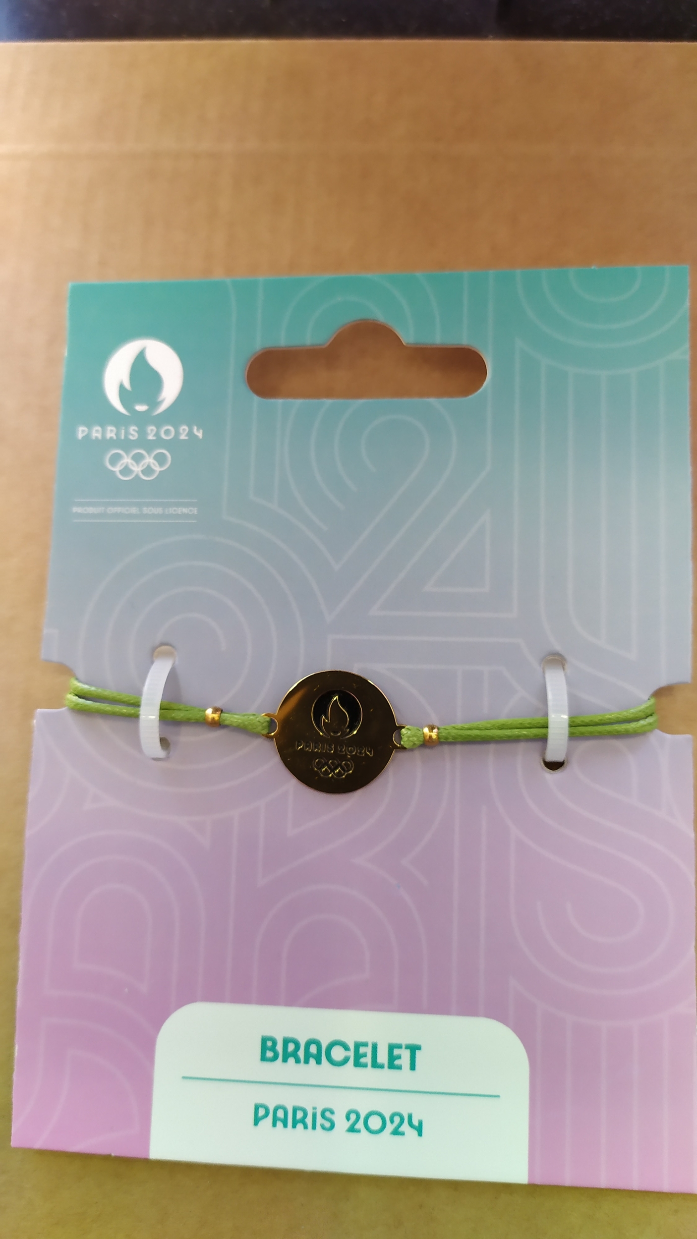 bracelet cordon - emblème olympique