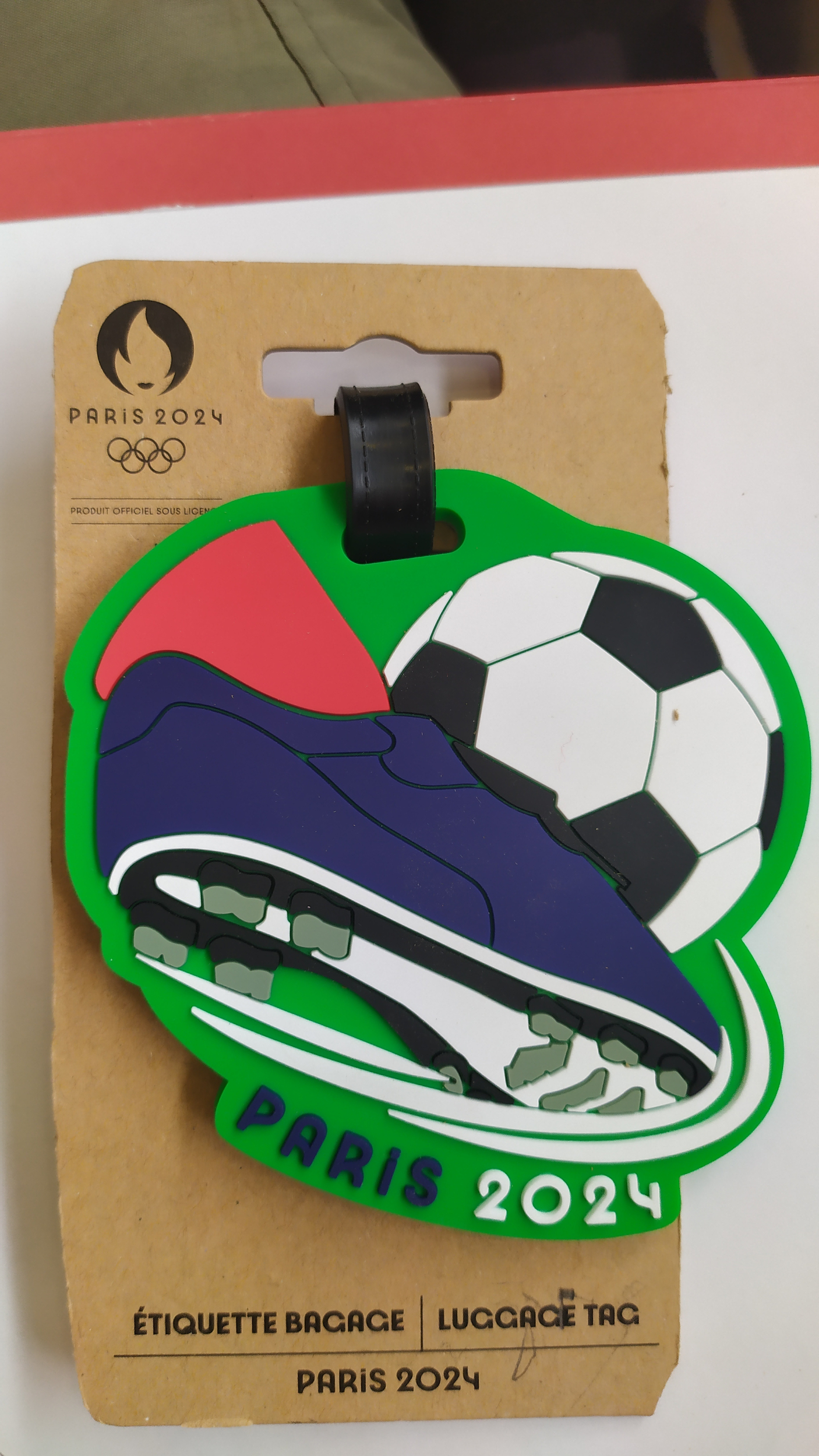 étiquette bagage - foot