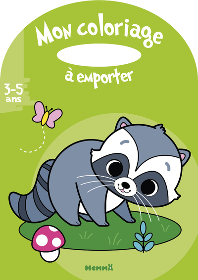 coloriage a emporter raton laveur