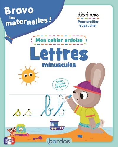 cahier ardoise lettres minuscules