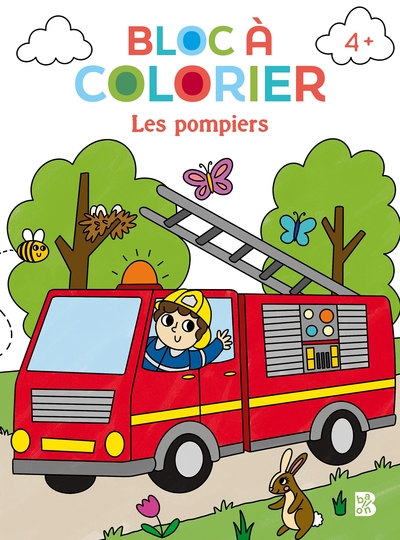 bloc à colorier les pompiers